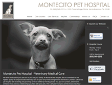 Tablet Screenshot of montecitopethospital.com